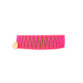 Bild in Galerie-Betrachter laden, Biothane Paracord Halsband "Beige/Neonpink"