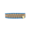 Bild in Galerie-Betrachter laden, Biothane Paracord Halsband "Beige/Beige-Hellblau"