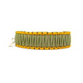 Bild in Galerie-Betrachter laden, Biothane Paracord Halsband "Beige/Oliv-Senfgelb"