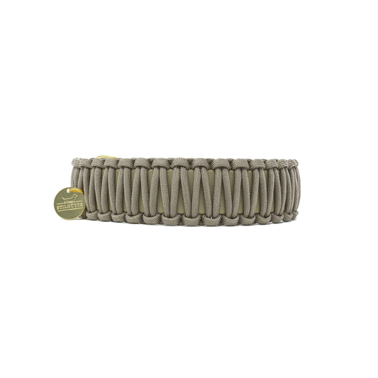 Biothane Paracord Halsband "Beige/Tan"