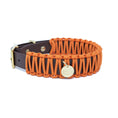 Bild in Galerie-Betrachter laden, Biothane Paracord Halsband "Dunkelbraun/Fox"