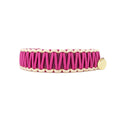 Bild in Galerie-Betrachter laden, Biothane Paracord Halsband "Fuchsia/Fuchsia-Creme"