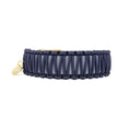 Bild in Galerie-Betrachter laden, Biothane Paracord Halsband "Grau/Navyblue"