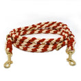 Bild in Galerie-Betrachter laden, Paracord Leine "Creme/Rot"