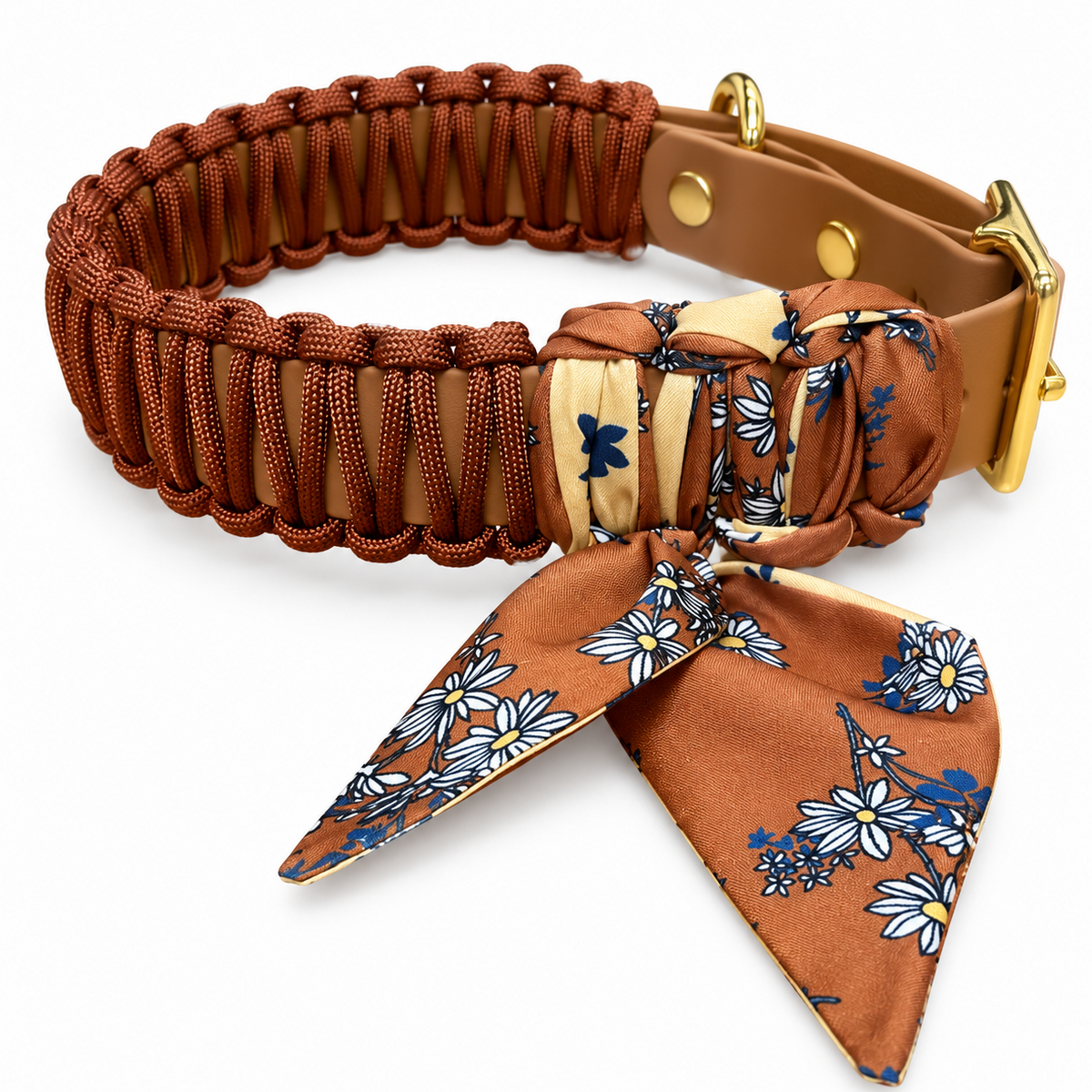 Collier en paracorde Biothane « Mauve/Mauve »