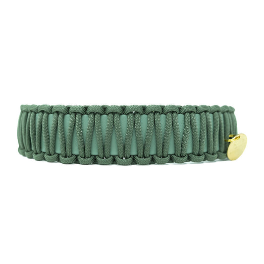 Biothane Paracord Halsband "Sagegrün/Sagegrün"