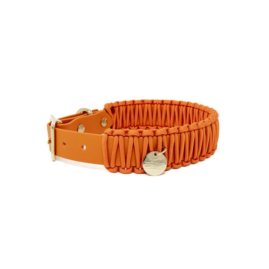 Biothane Paracord Halsband "Foxorange/Foxorange"