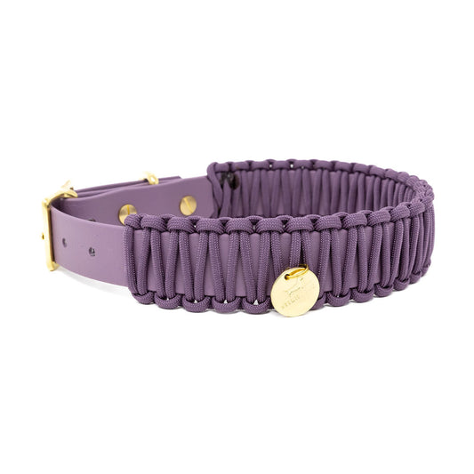 Biothane Paracord Halsband "Mauve/Mauve"