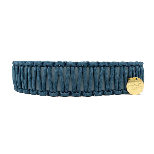Biothane Paracord Halsband "Meeresblau/Meeresblau"
