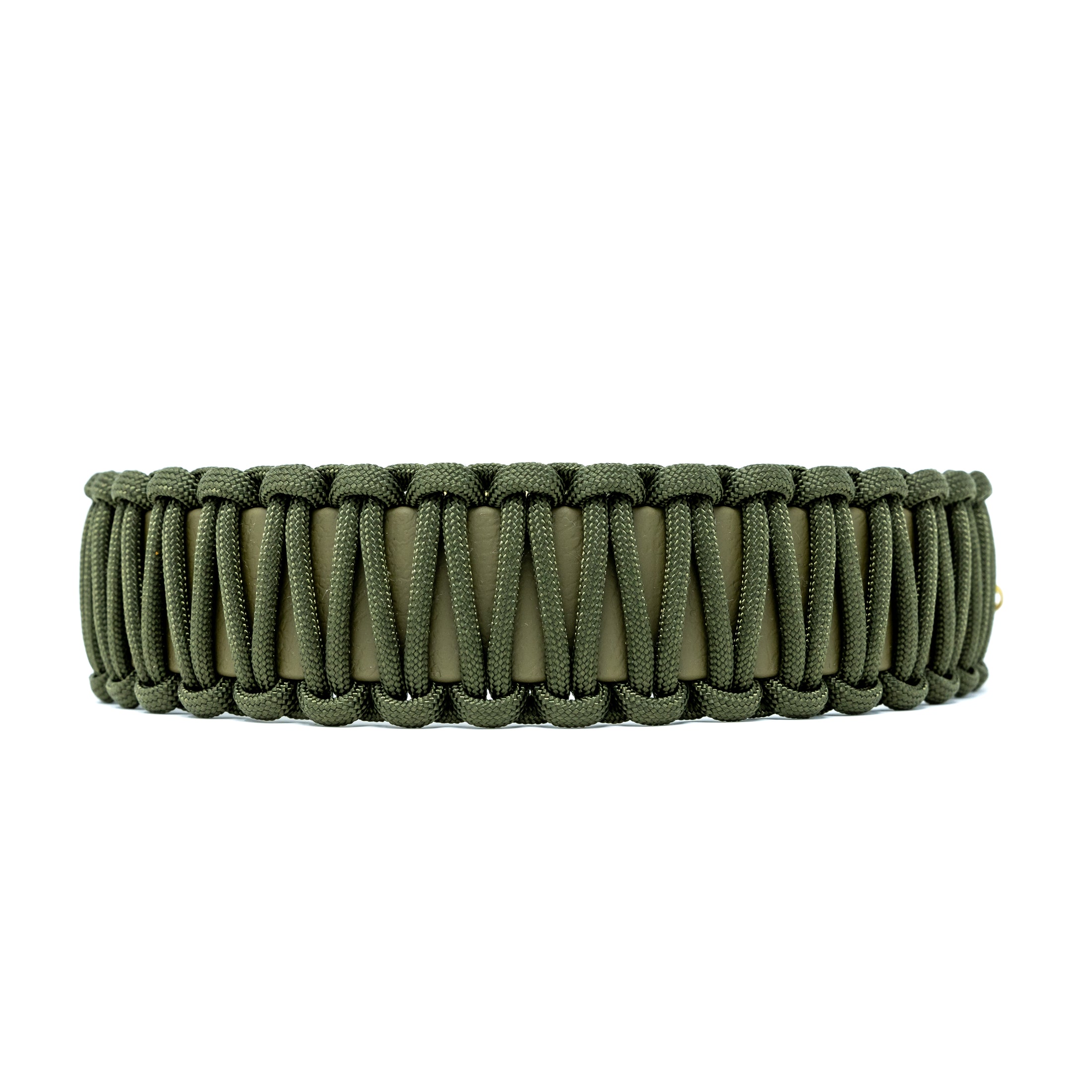 Biothane Paracord Halsband "Oliv/Dunkeloliv"