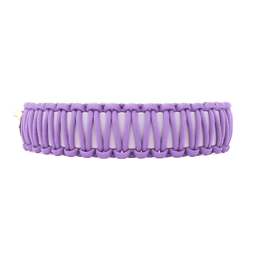 Biothane Paracord Halsband "Pastellila/Pastellila"