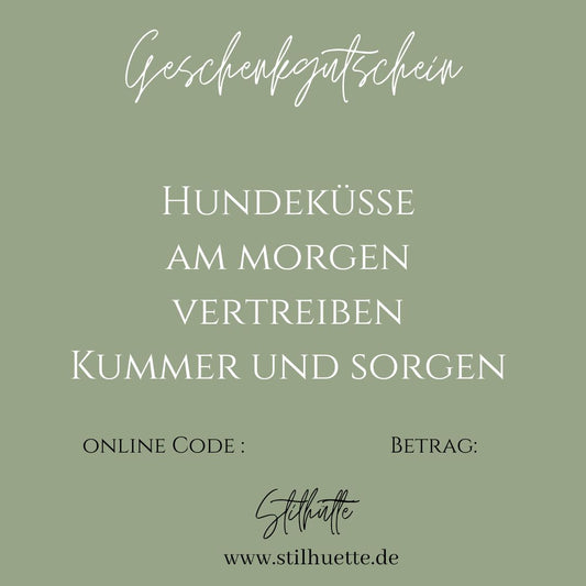 Gutschein "Hundeküsse"