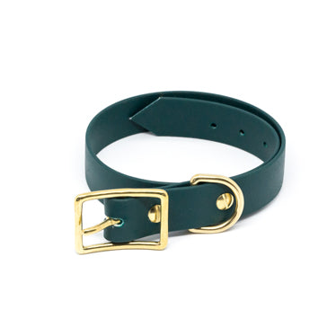 Biothane Halsband "Dunkelgrün"