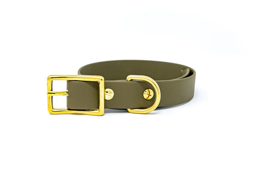 Biothane Halsband "Oliv"