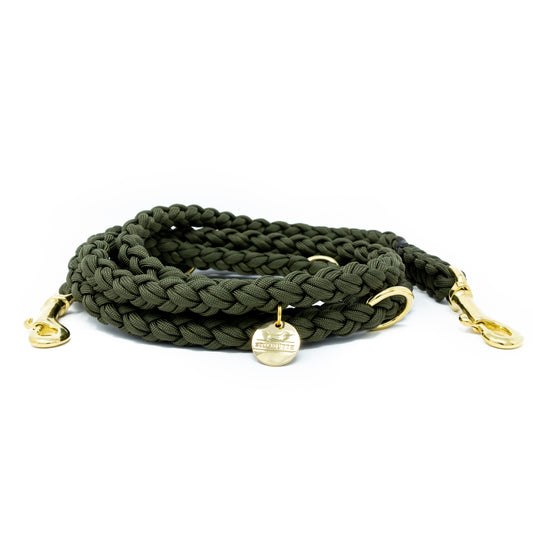 Paracord Leine "Dunkeloliv"