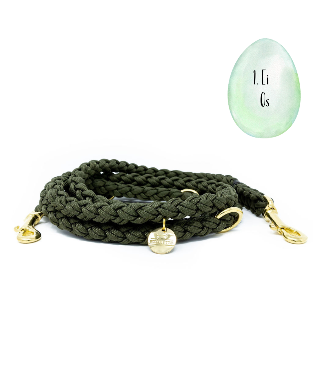 Paracord Leine "Dunkeloliv"