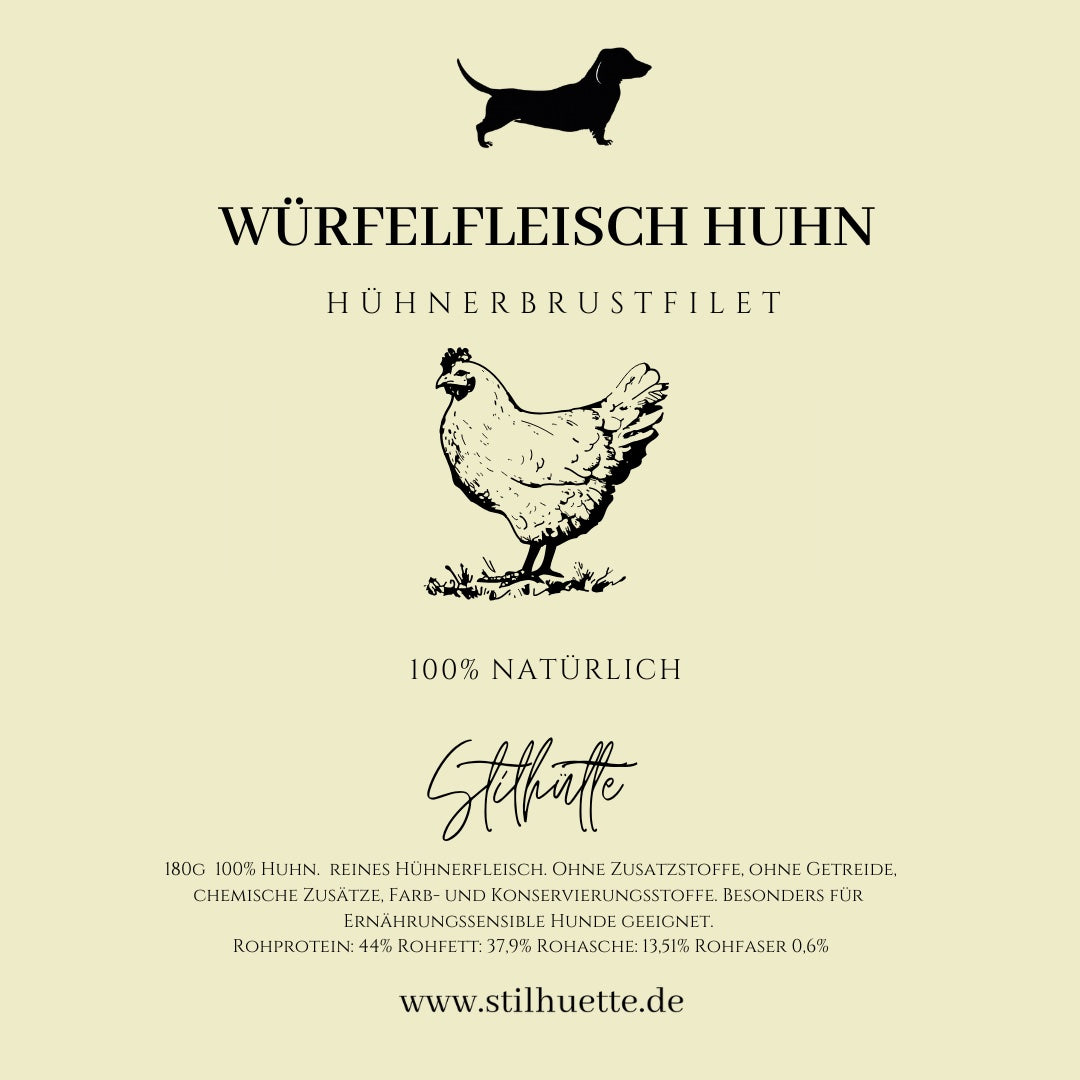 Würfelfleisch Huhn