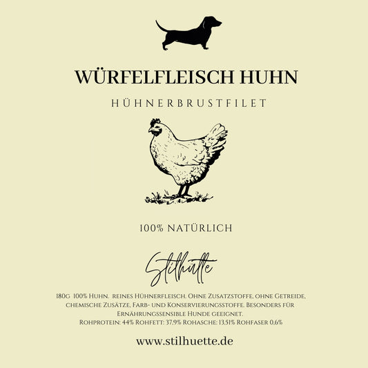 Würfelfleisch Huhn
